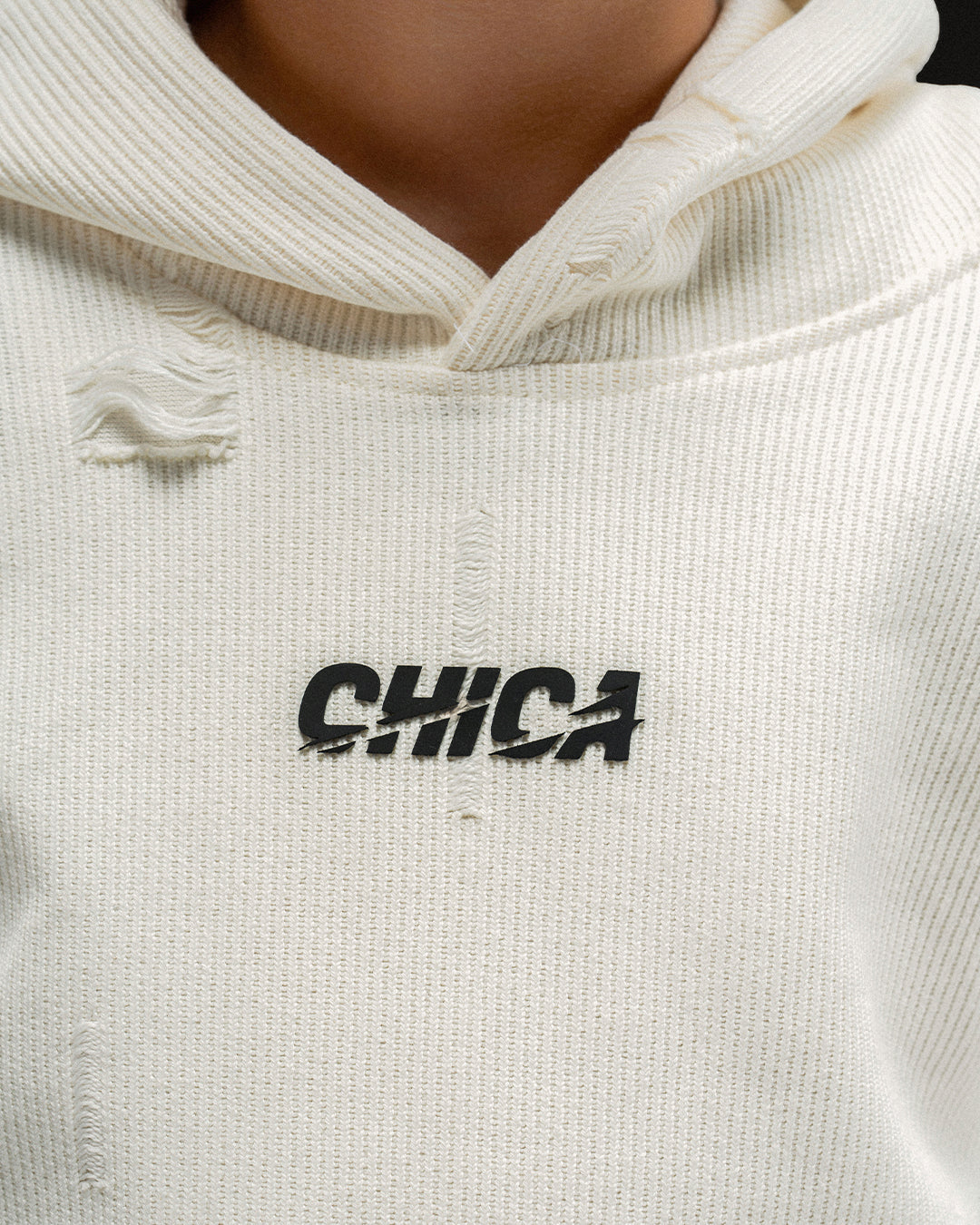 Offbeat Cream Hoodie