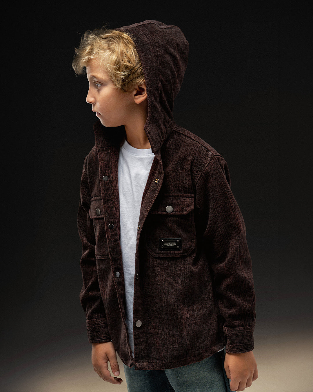 Scout Burgundy Hooded Overshirt