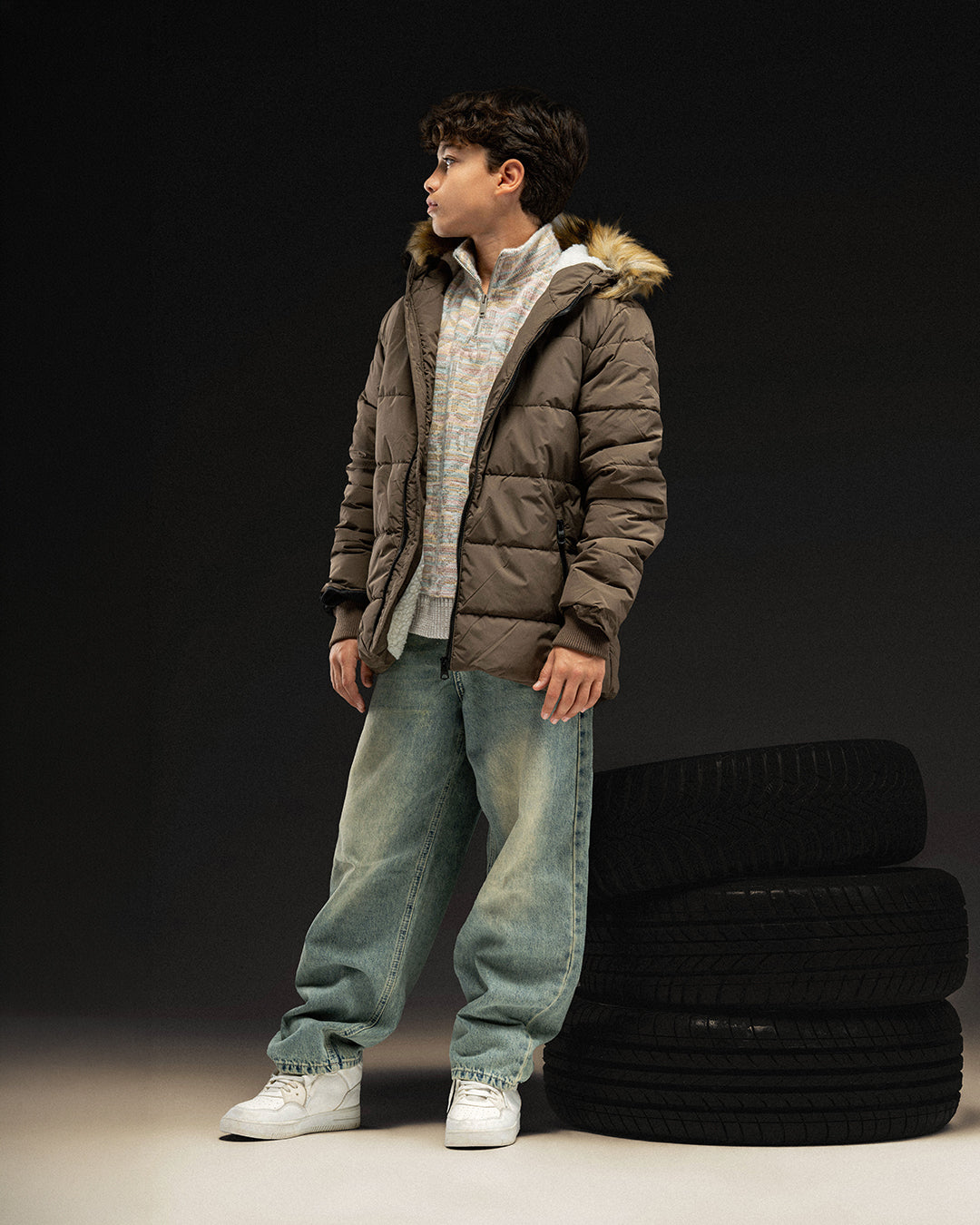Cloud Mocha Puffer jacket