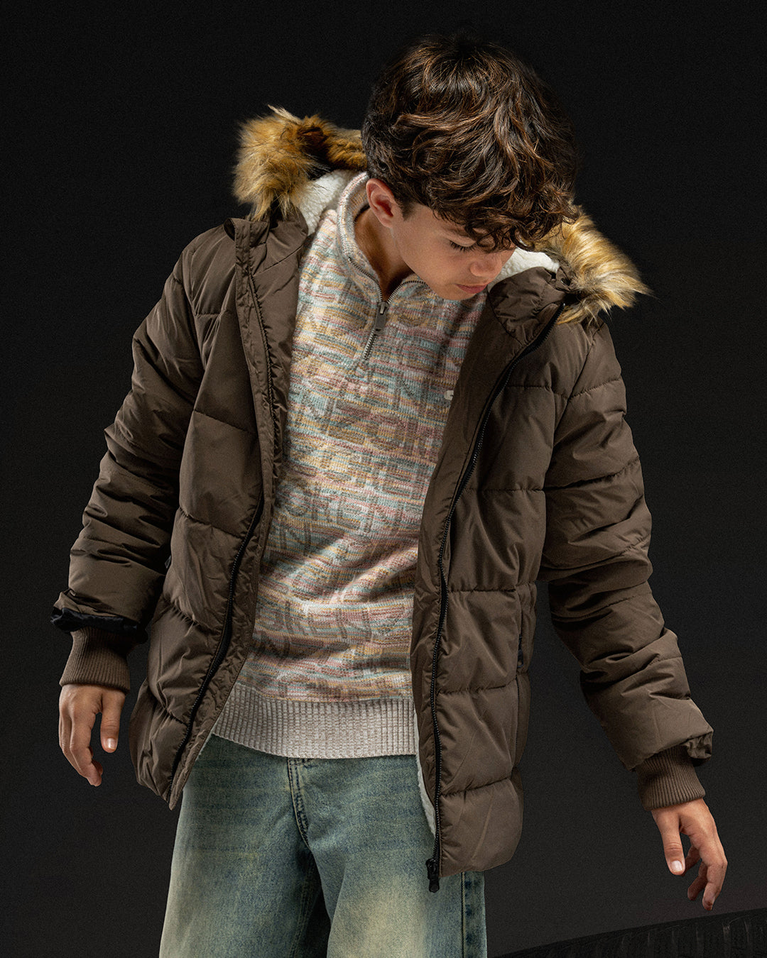Cloud Mocha Puffer jacket