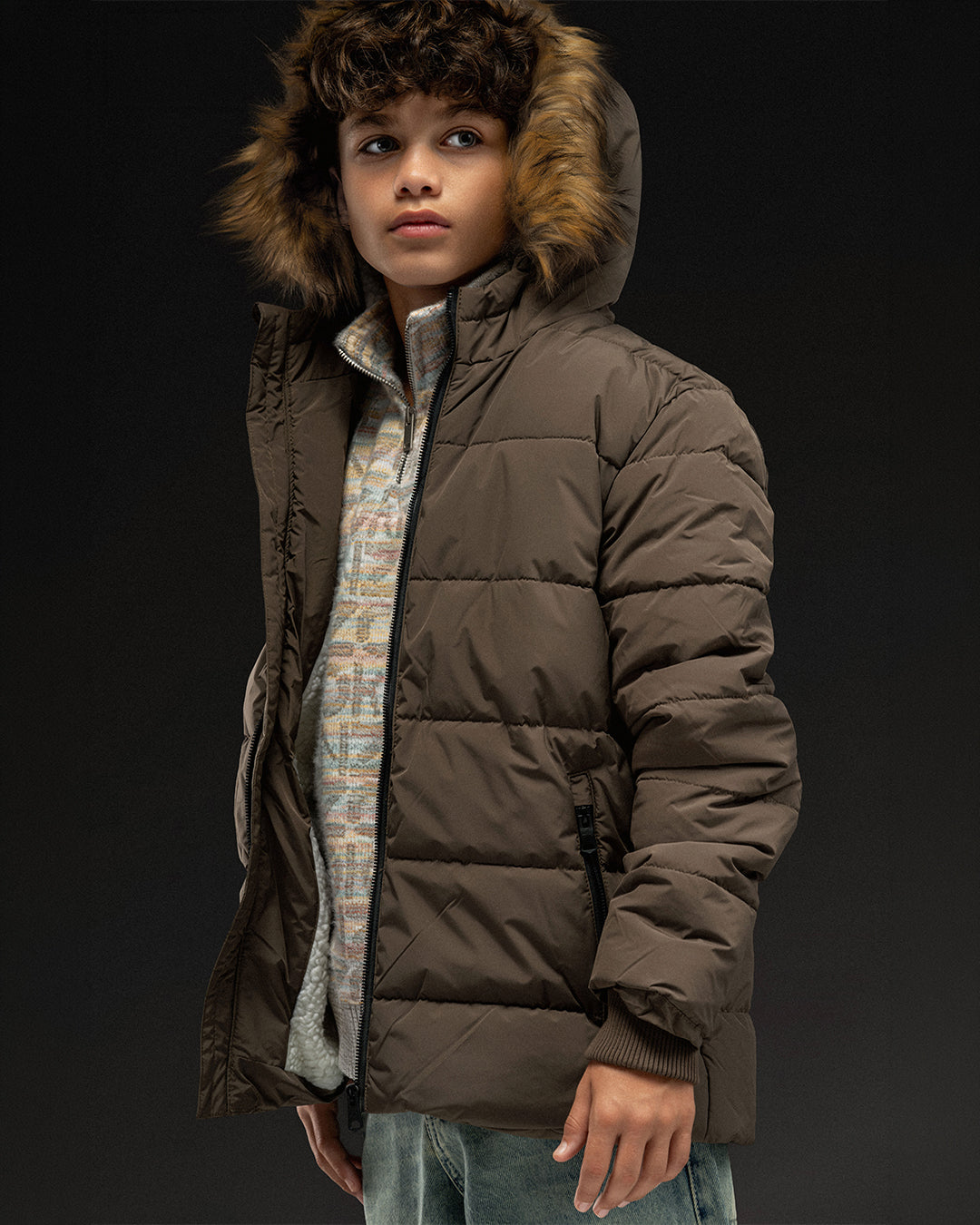 Cloud Mocha Puffer jacket